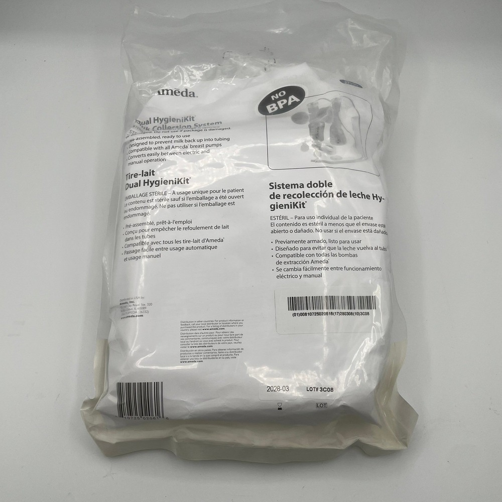 SEALED Ameda Dual HygieniKit Milk Collection System White Lot of 2